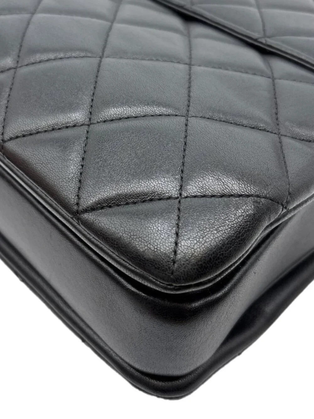 Chanel Trendy CC Top Handle Flap Quilted Leather Shoulder Bag Black